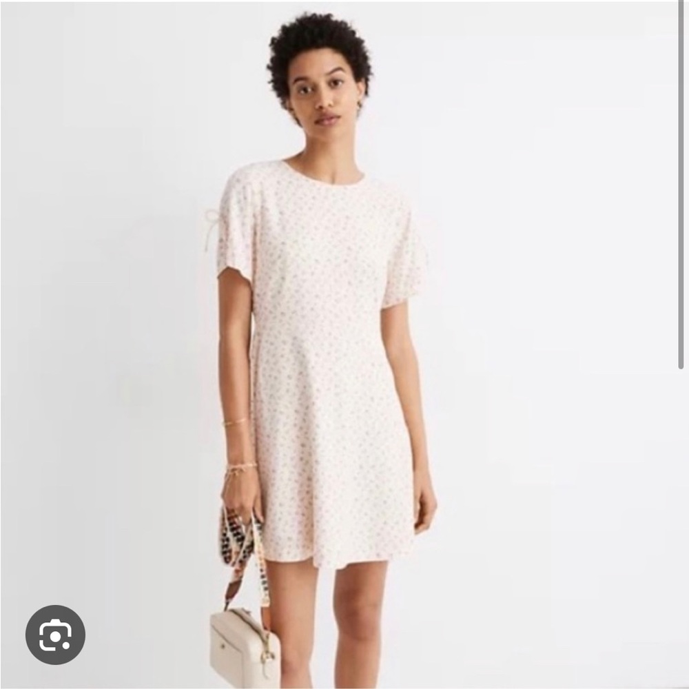 Madewell tie-sleeve retro dress in Dutch dandelion